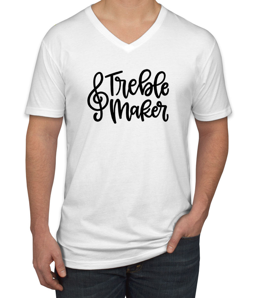 Treble Maker Men's V Neck T-shirt