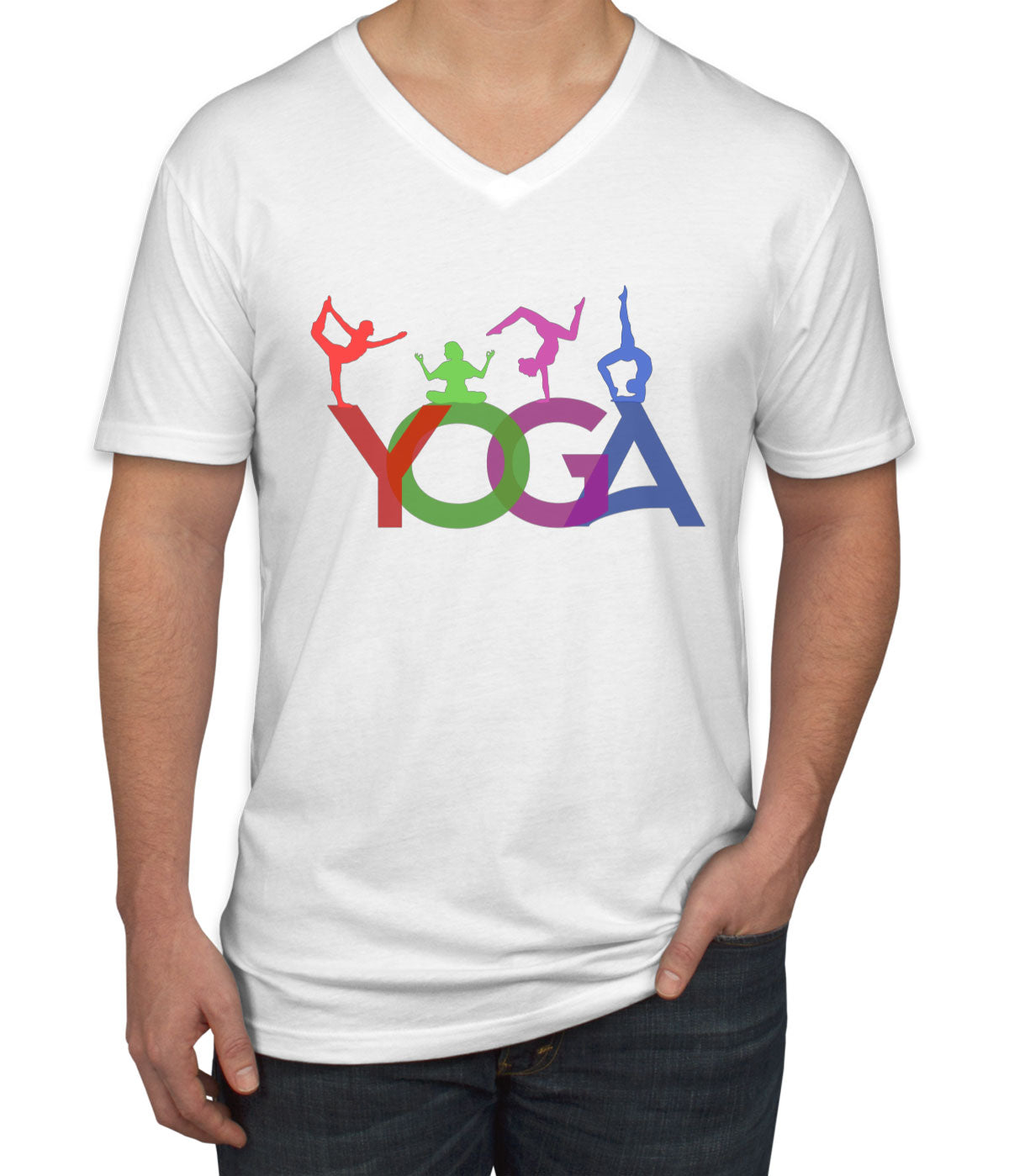 Yoga Men's V Neck T-shirt
