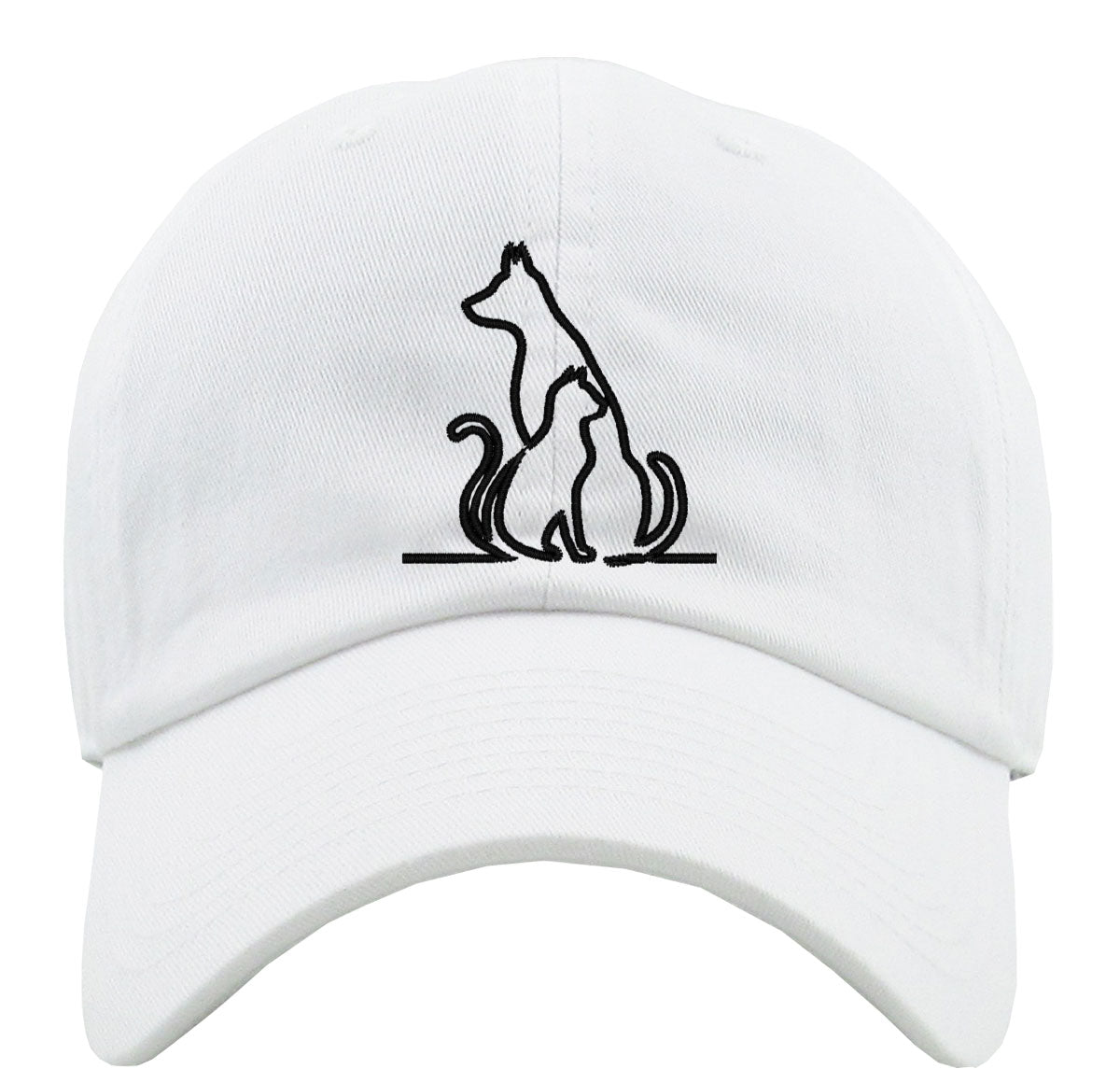 Dog And Cat Premium Baseball Cap