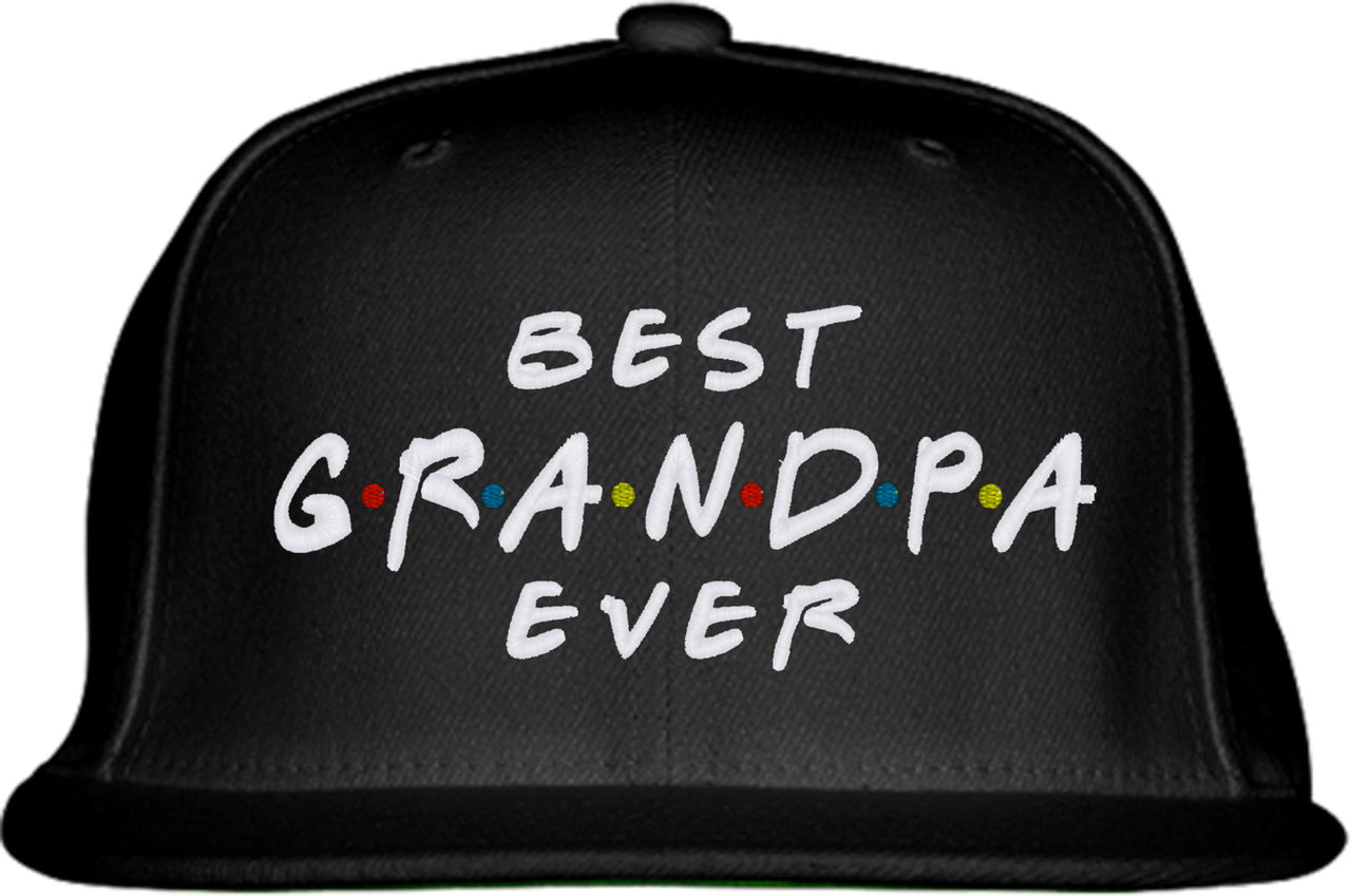 Best Grandpa Ever Friends Theme Snapback Hat