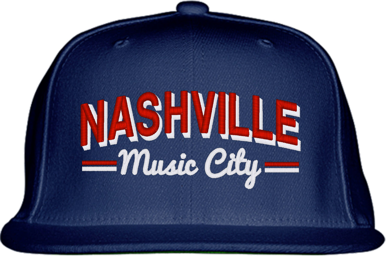 Nashville Music City Snapback Hat