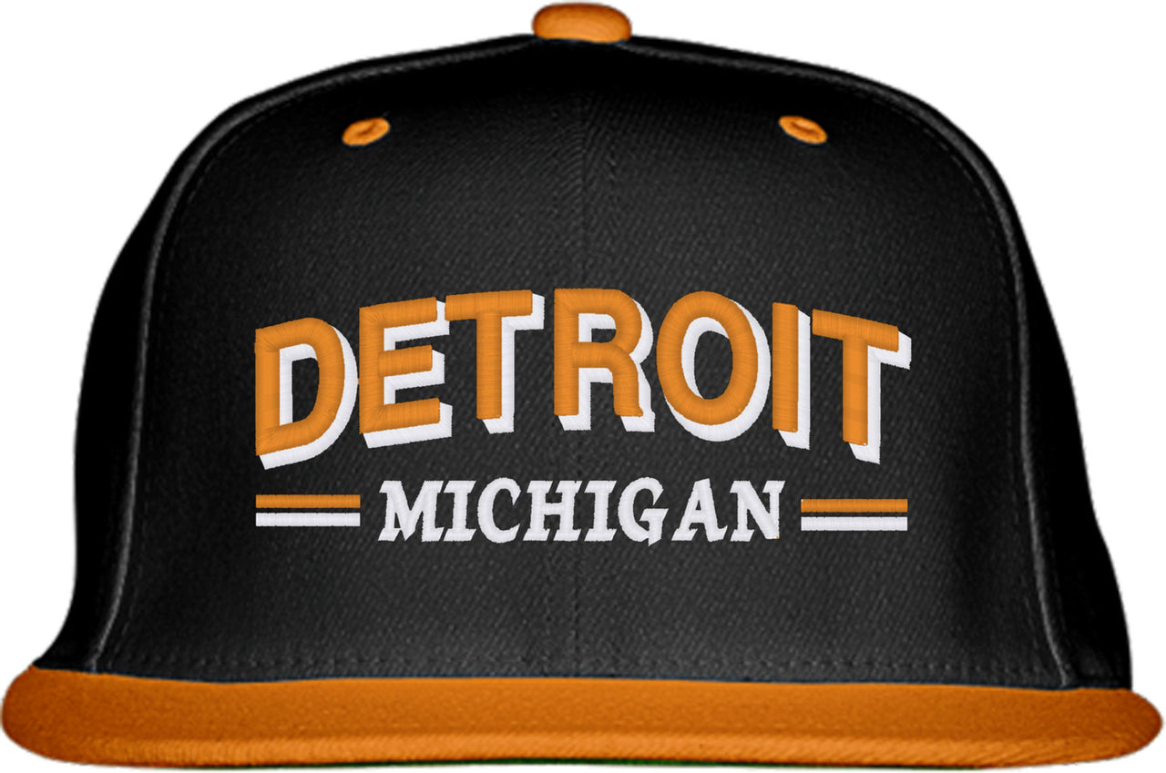 Detroit Michigan Snapback Hat