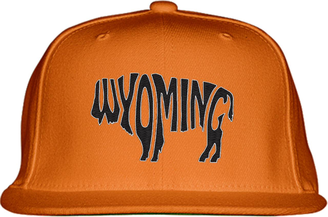 Wyoming Bison Buffalo Snapback Hat