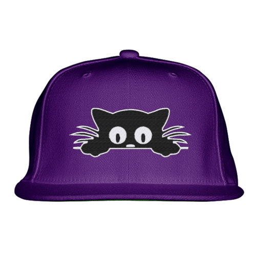 Black Cat Snapback Hat