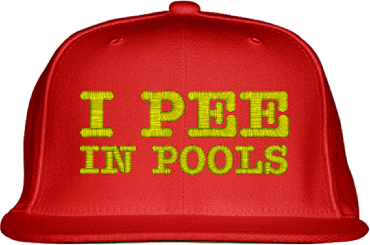 I Pee In Pools Snapback Hat