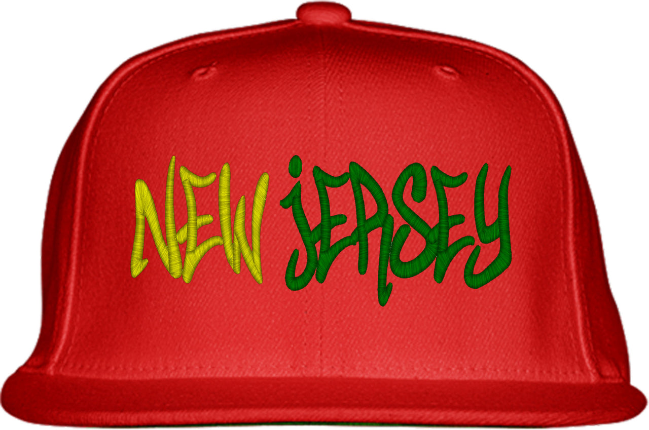 New Jersey Graffiti Snapback Hat