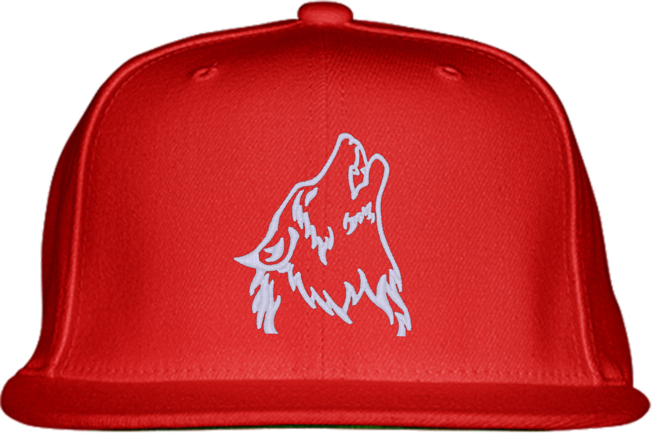Wolf Head Snapback Hat