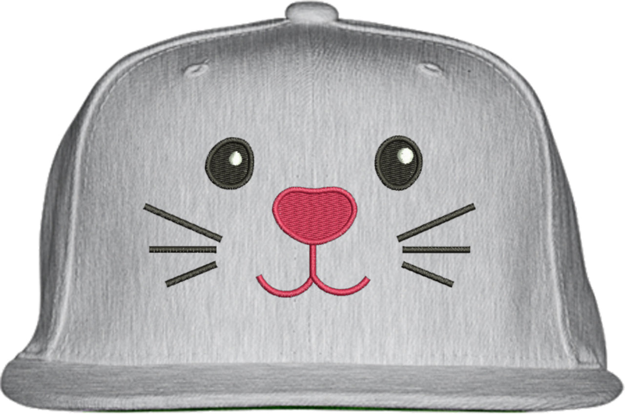 Bunny Face Snapback Hat