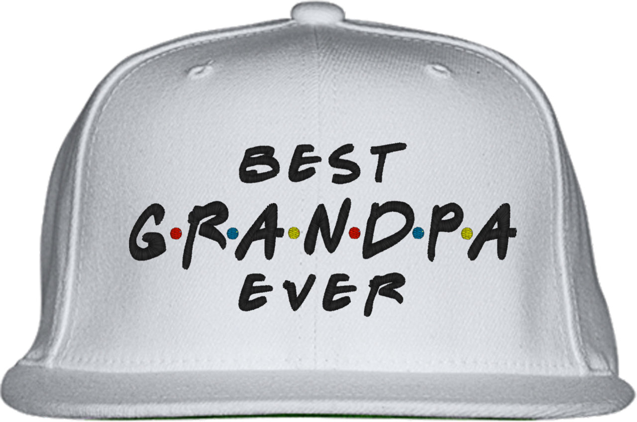 Best Grandpa Ever Friends Theme Snapback Hat