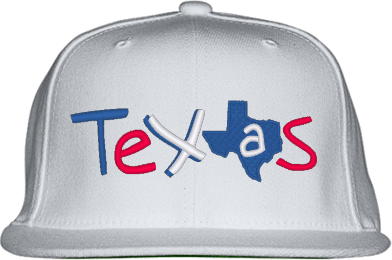 Texas State Map Snapback Hat