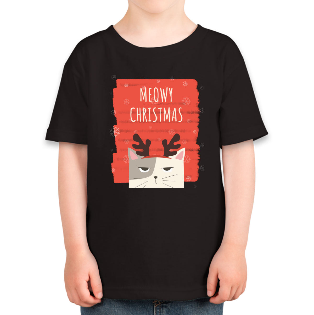 Meowy Christmas Cat Christmas Toddler T-shirt