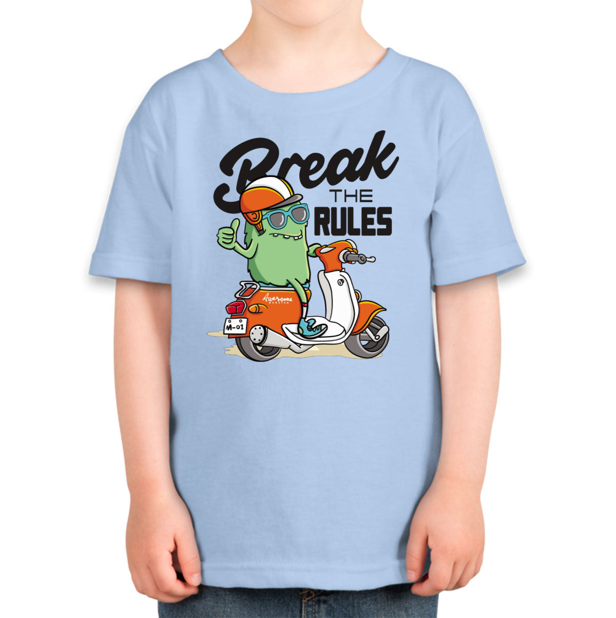 Break The Rules Awesome Monster Toddler T-shirt