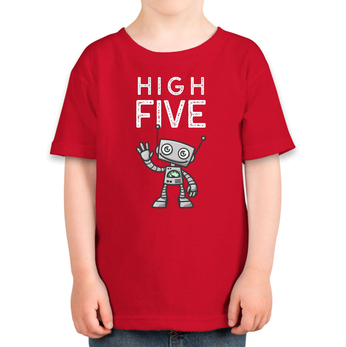 Robot High Five Toddler T-shirt