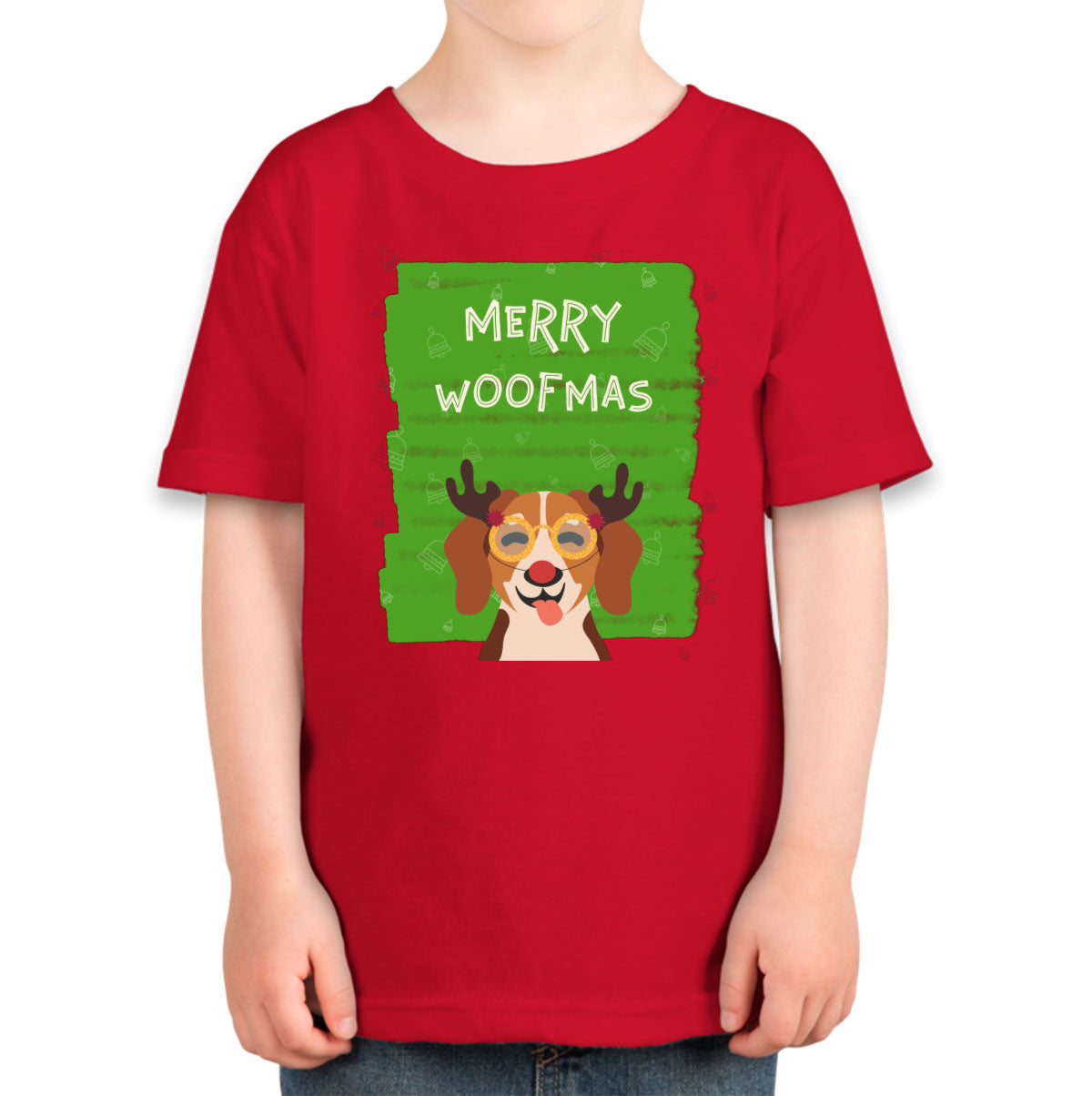 Merry Woofmas Dog Christmas Toddler T-shirt