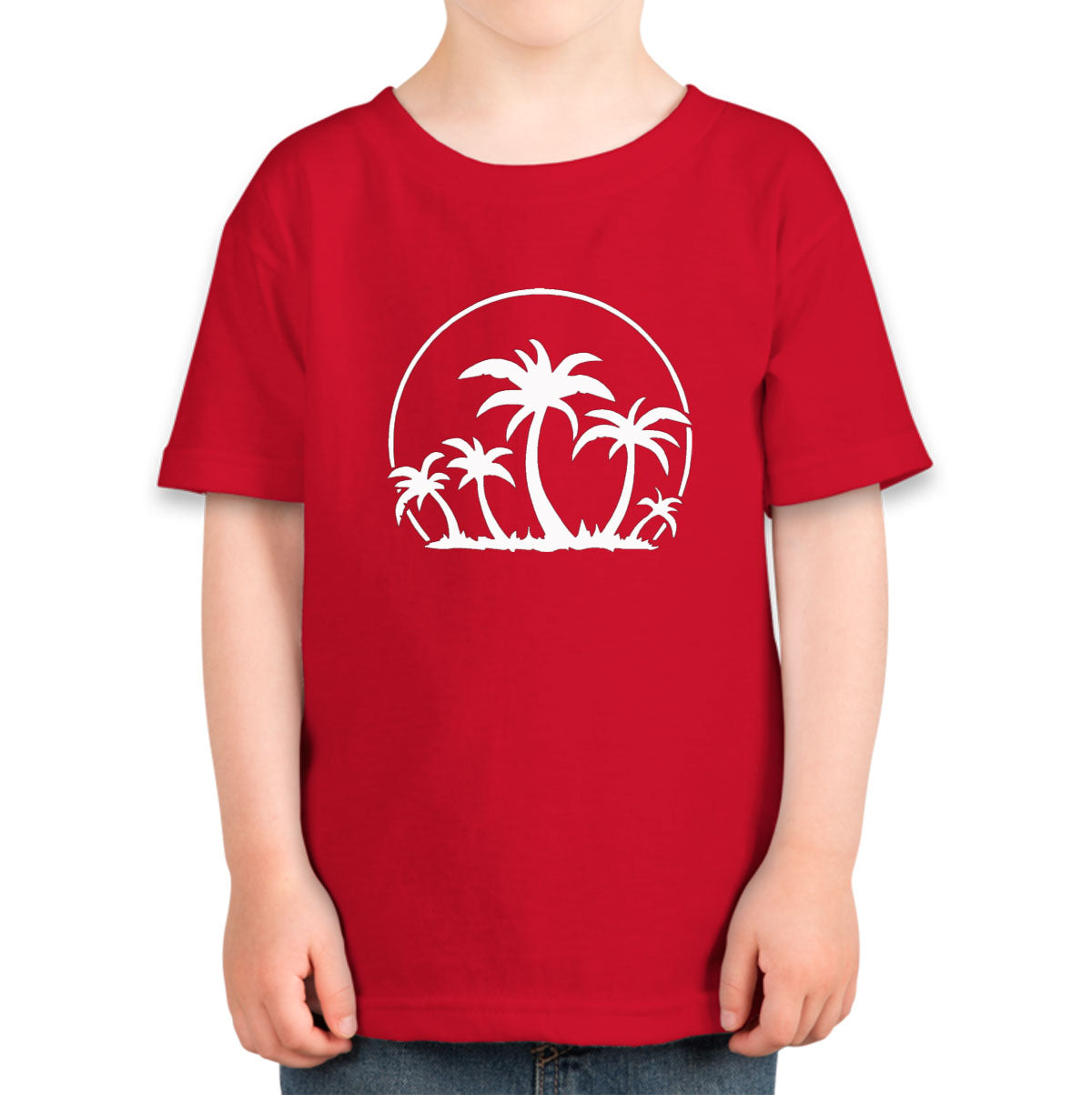 Palm Trees And Sunset Toddler T-shirt