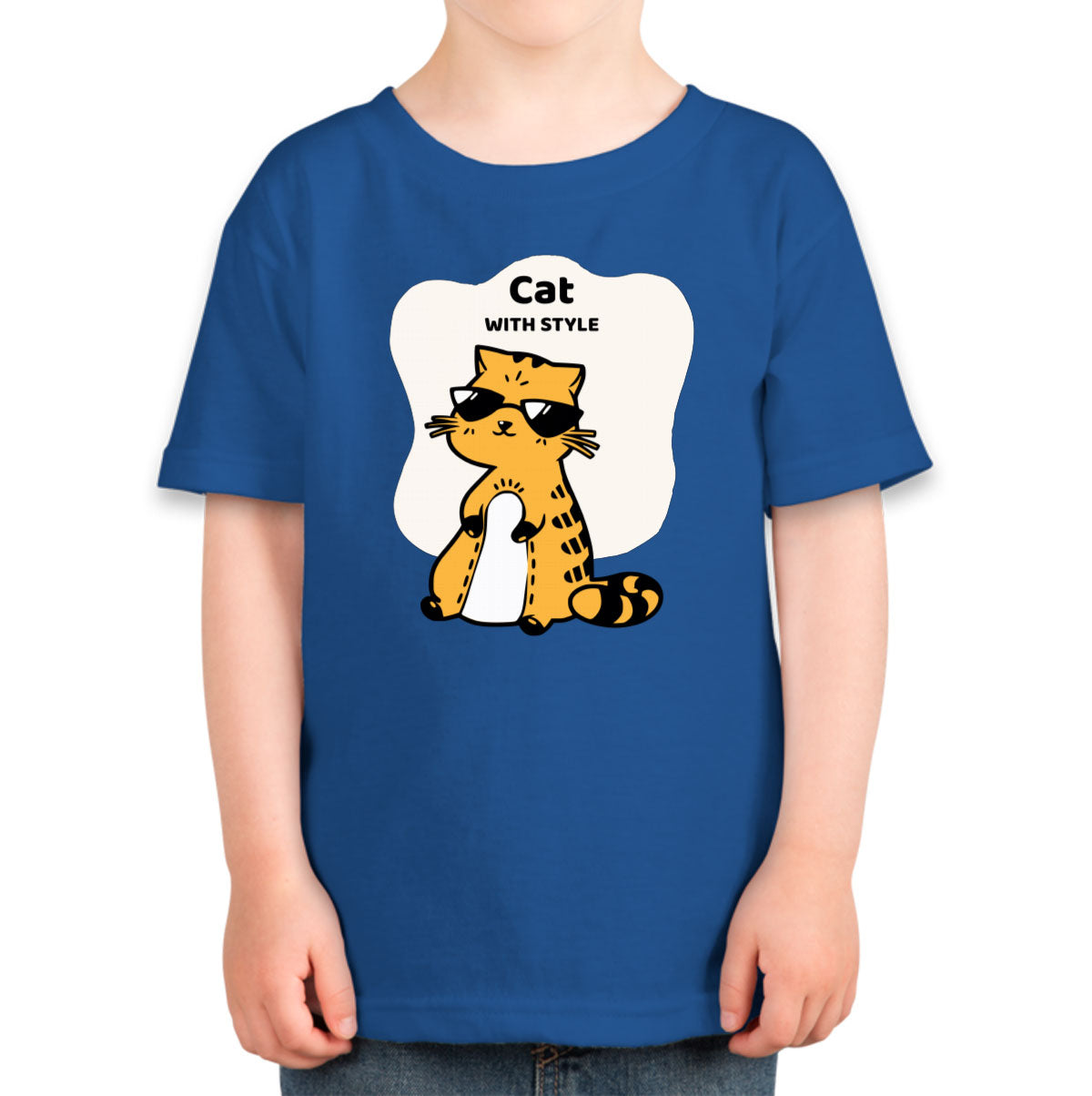 Cat With Style Toddler T-shirt