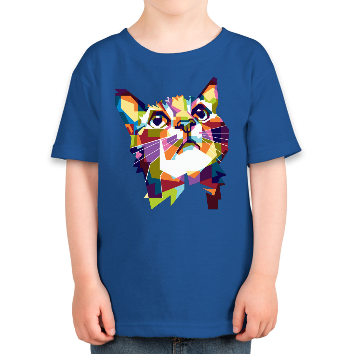 Colorful Cat Toddler T-shirt