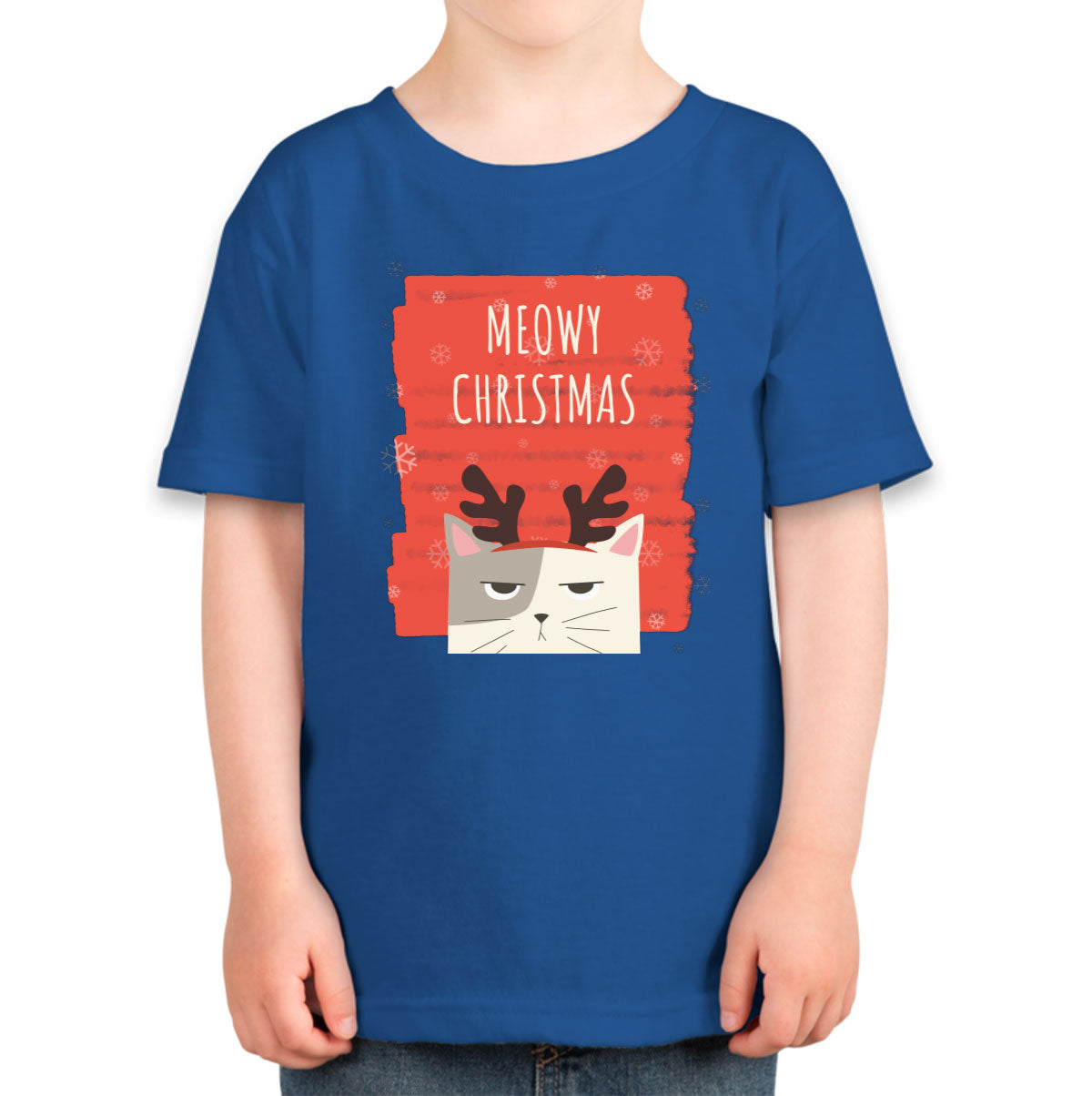 Meowy Christmas Cat Christmas Toddler T-shirt