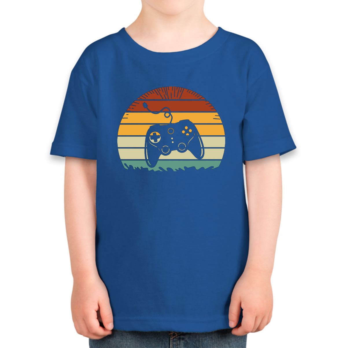 Retro Sunset Gaming Toddler T-shirt