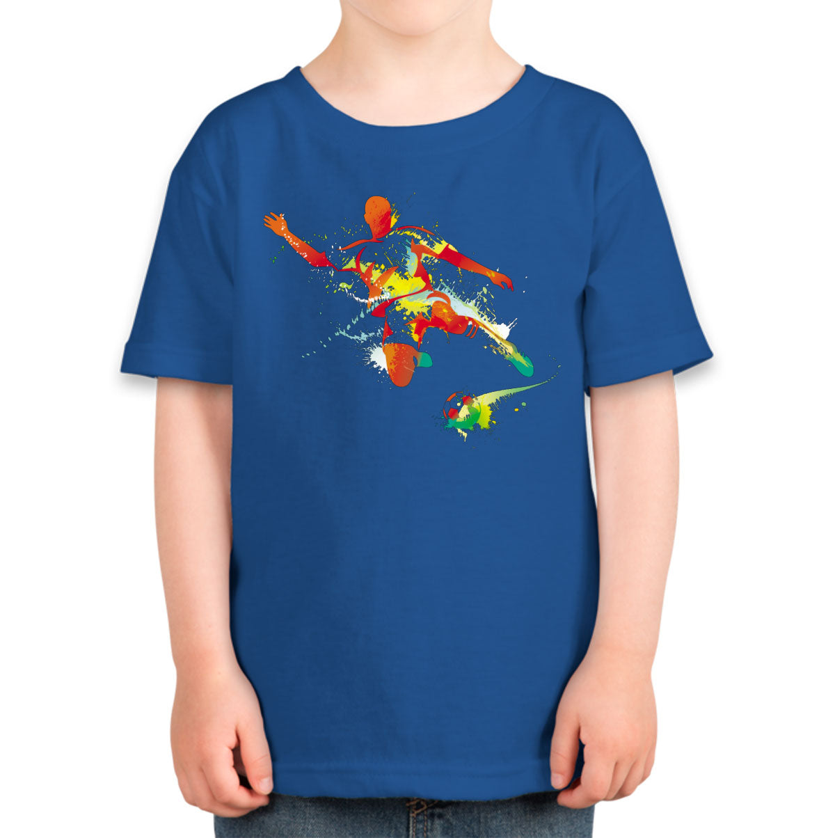 Colorful Soccer Player Toddler T-shirt