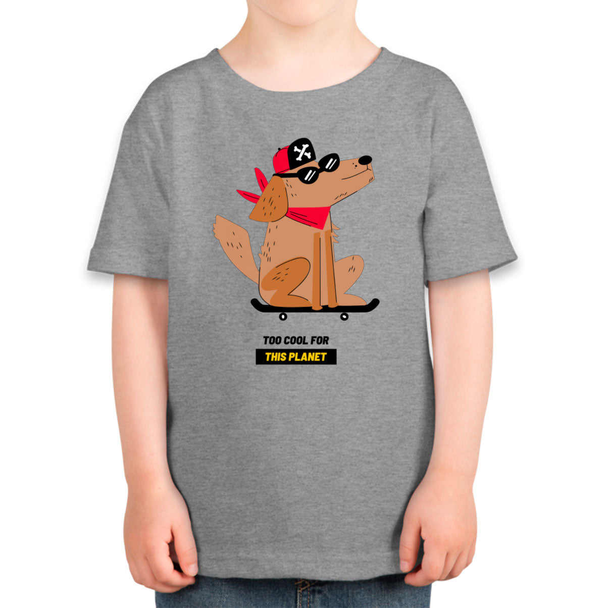 The Dog On A Skateboard Toddler T-shirt