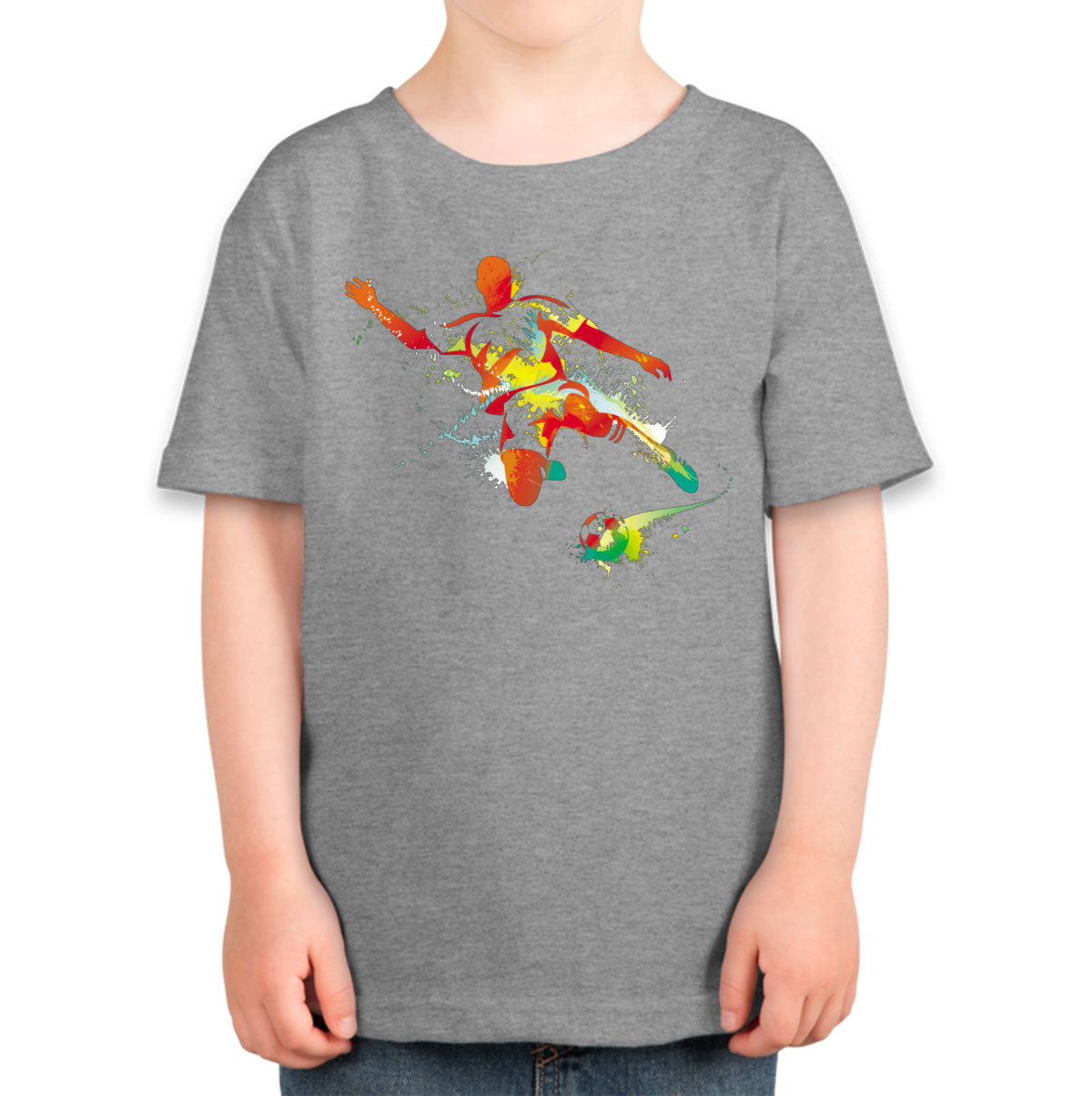 Colorful Soccer Player Toddler T-shirt