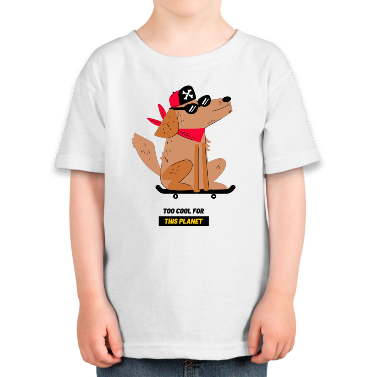 The Dog On A Skateboard Toddler T-shirt