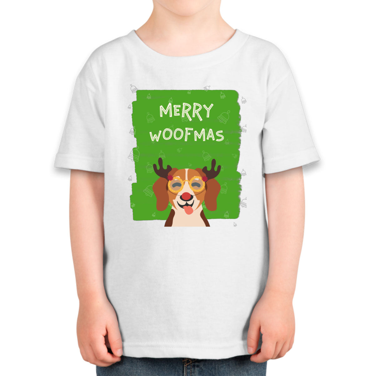 Merry Woofmas Dog Christmas Toddler T-shirt