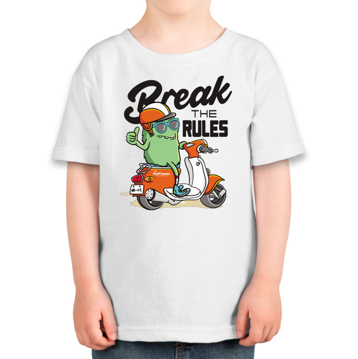 Break The Rules Awesome Monster Toddler T-shirt