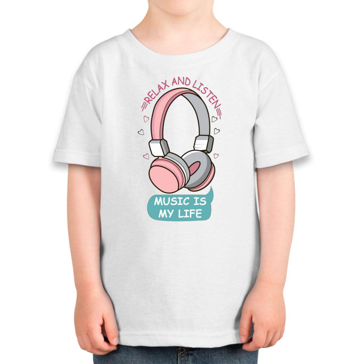 Music Is My Life Headphone Toddler T-shirt