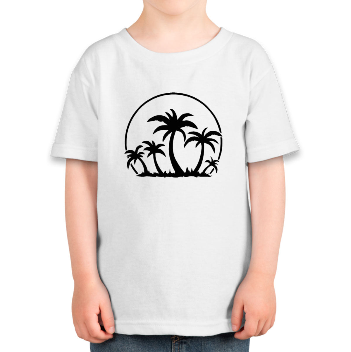 Palm Trees And Sunset Toddler T-shirt