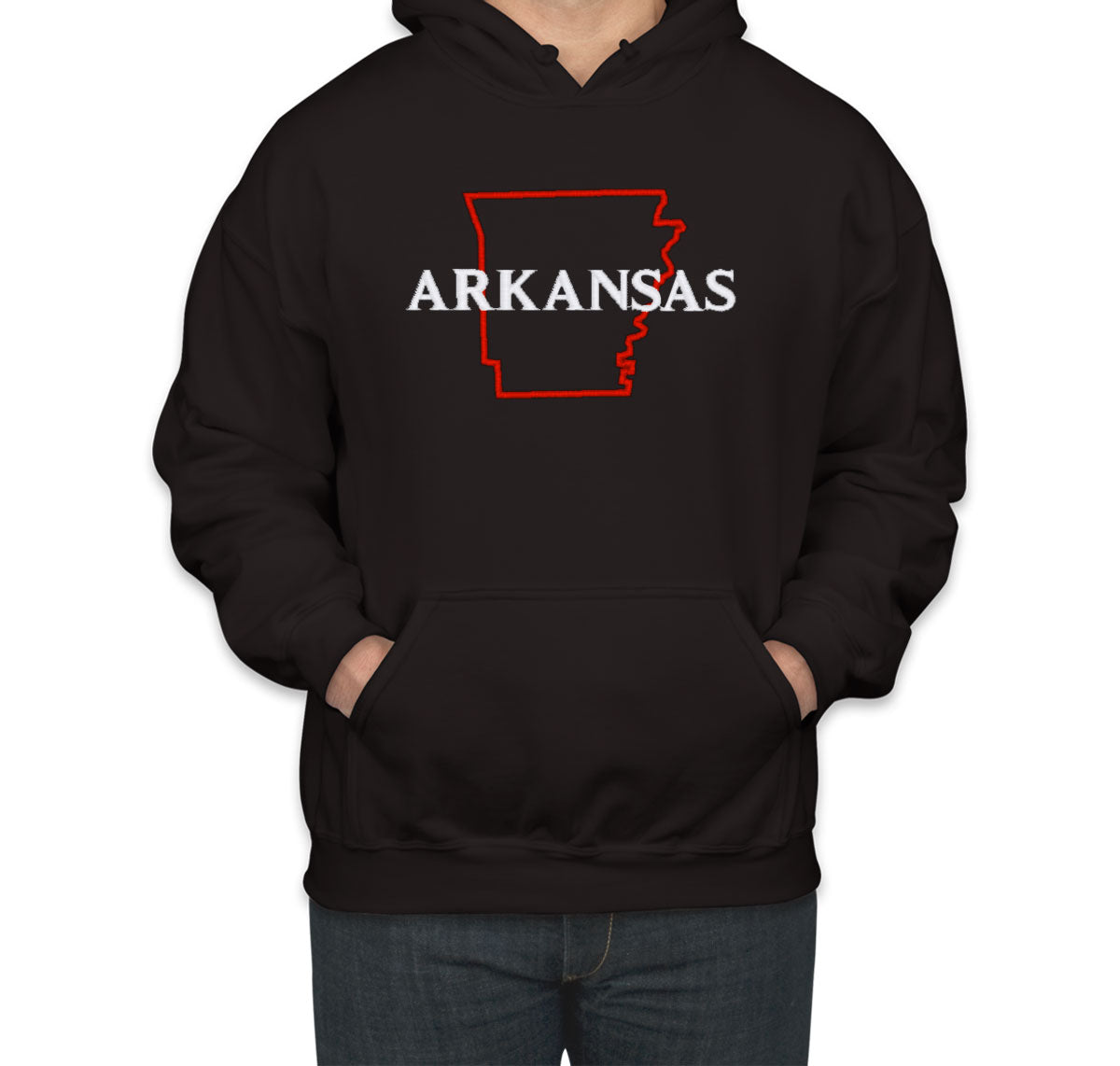 Arkansas Embroidered Unisex Hoodie