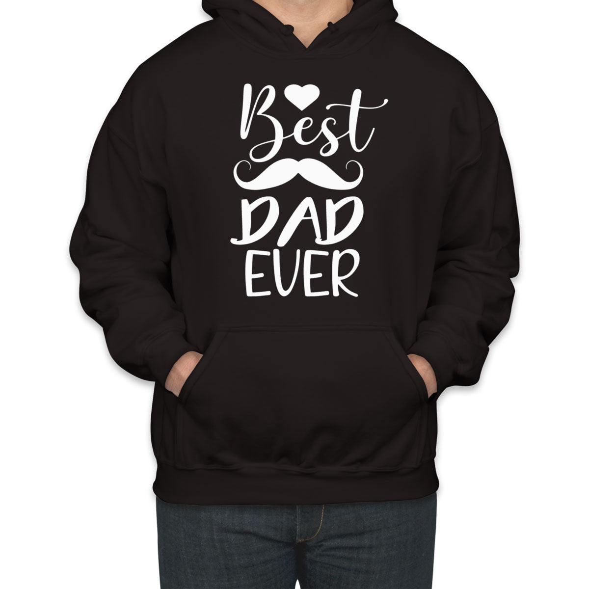 Best Dad Ever Mustache Unisex Hoodie