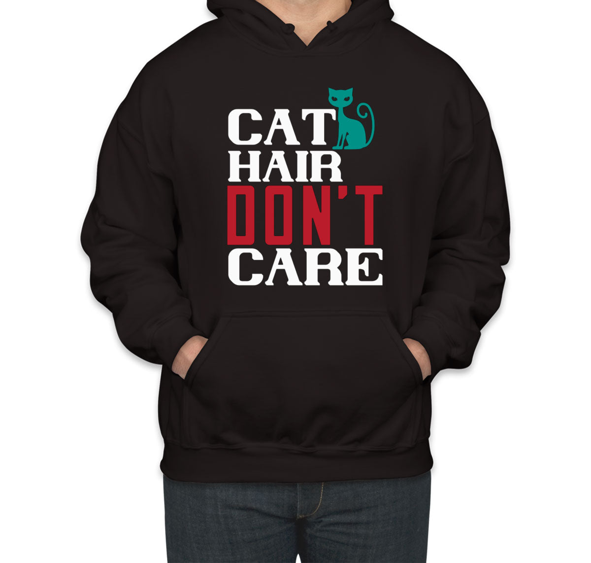 Cat Hair Don't Care Unisex Hoodie