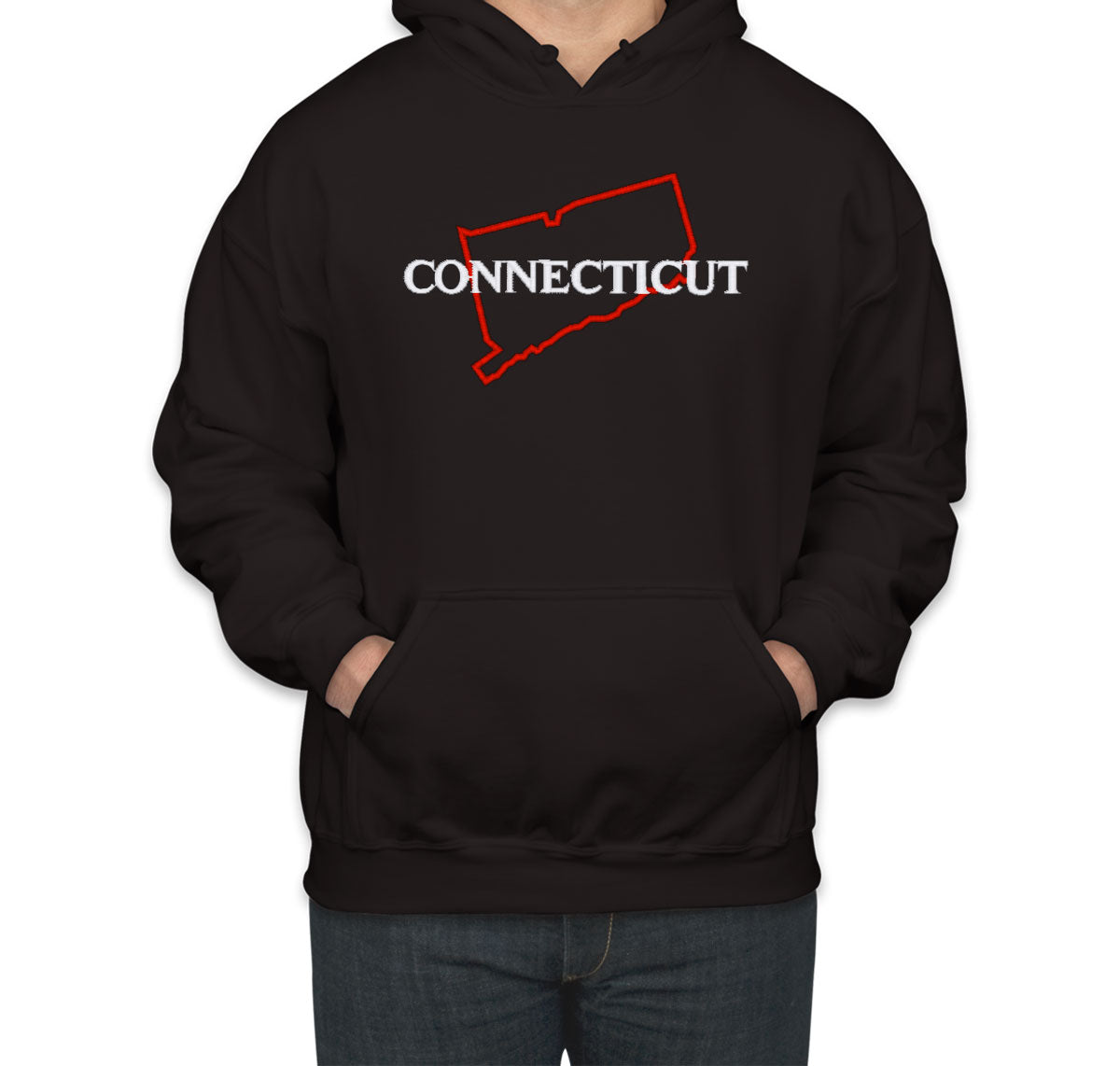 Connecticut Embroidered Unisex Hoodie