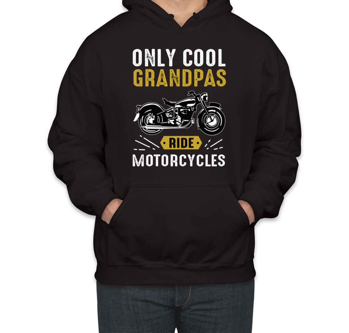 Only Cool Grandpas Ride Motorcycles Unisex Hoodie