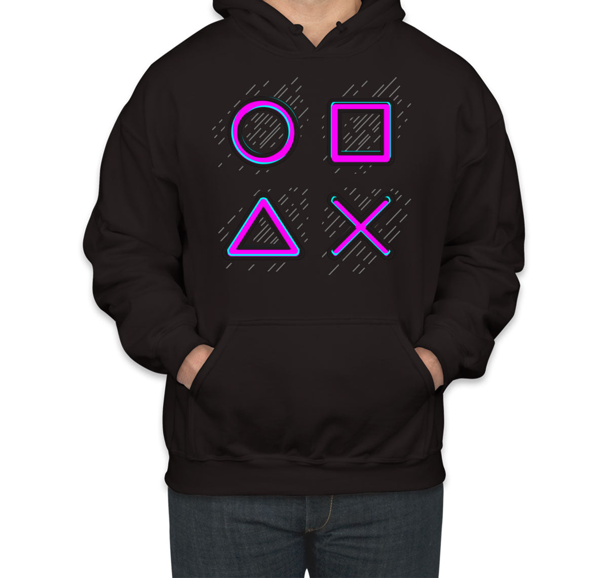 Game Controller Buttons Gaming Unisex Hoodie