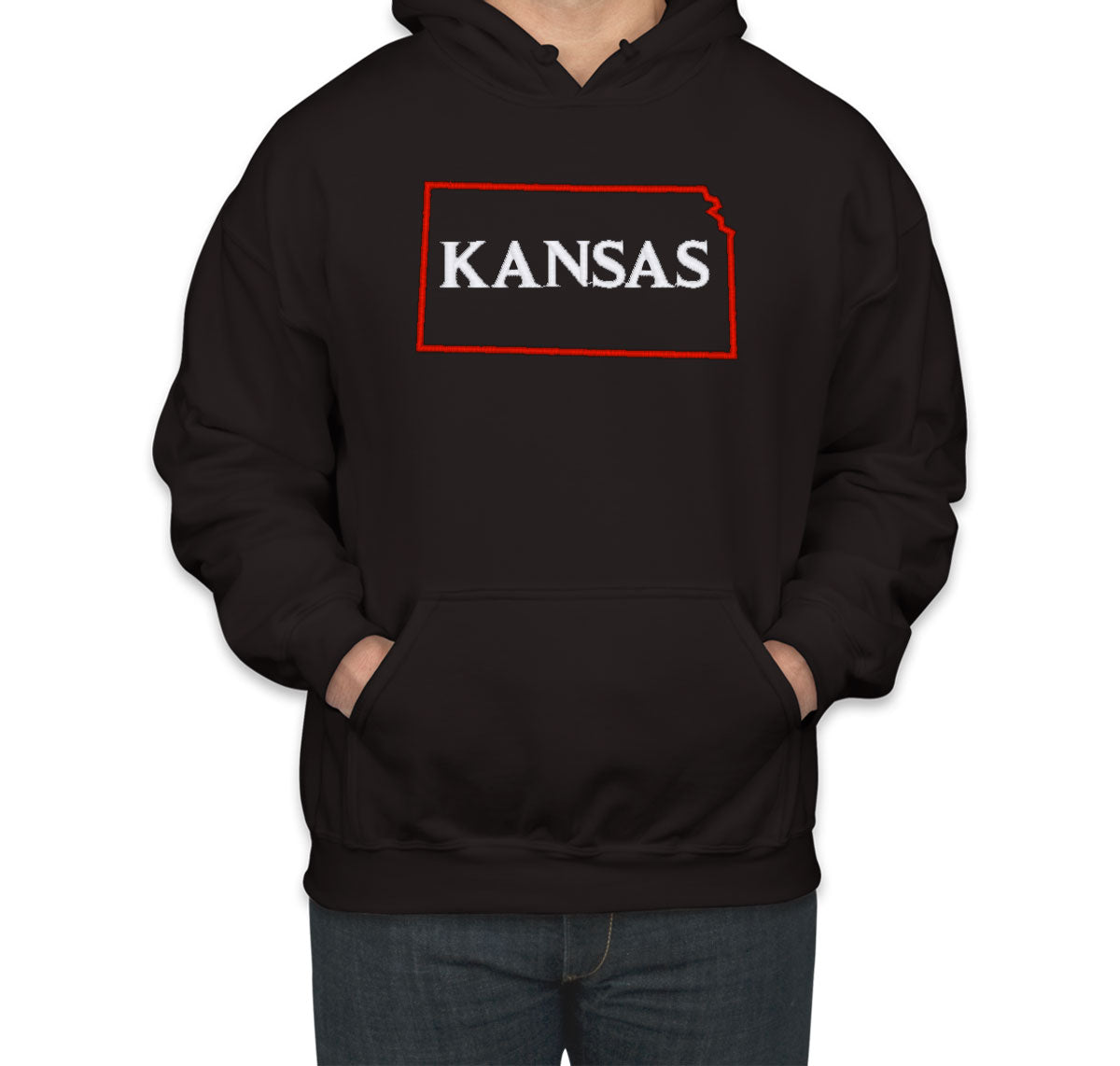 Kansas Embroidered Unisex Hoodie