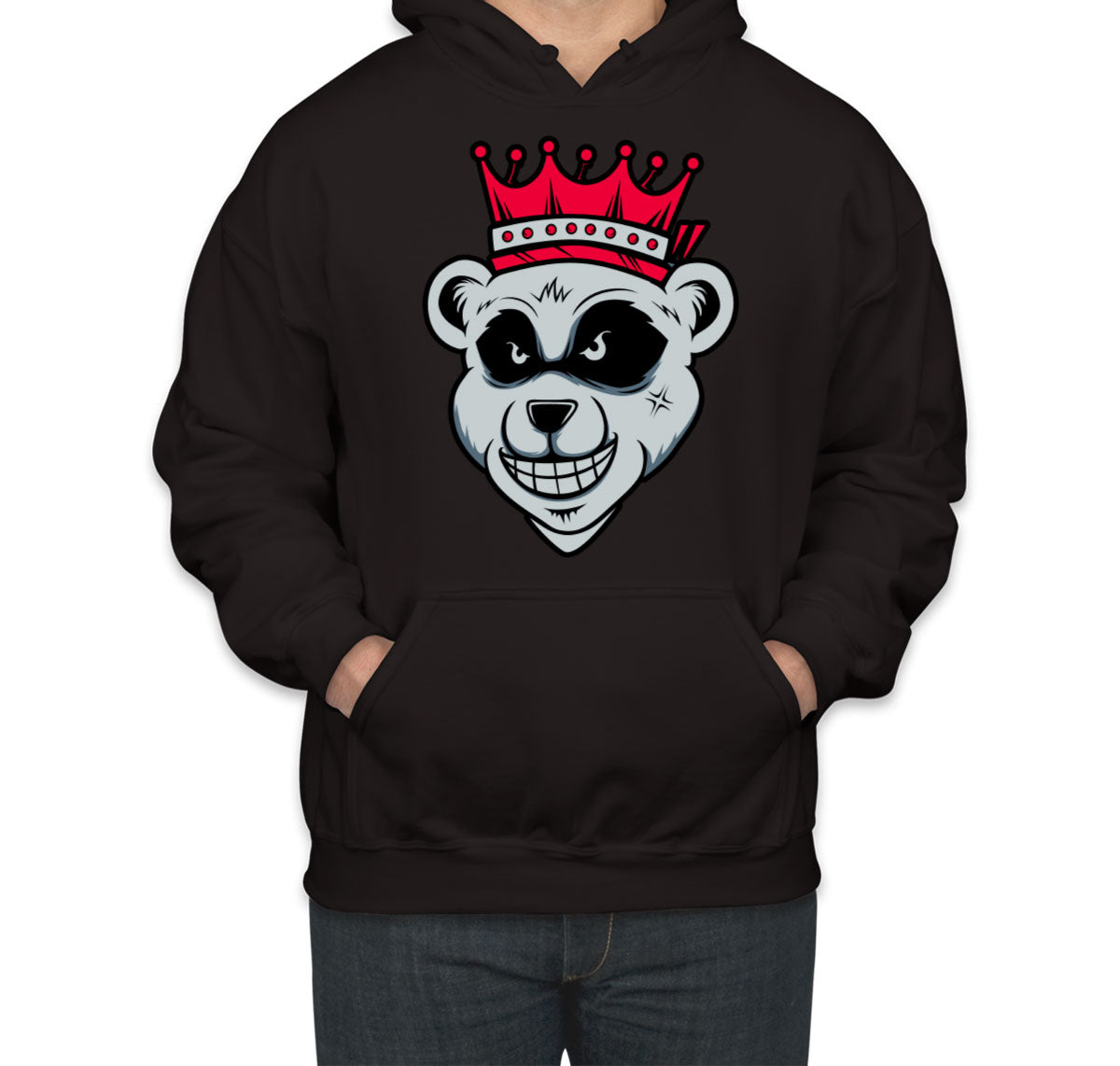 King Bear With Crown Unisex Hoodie