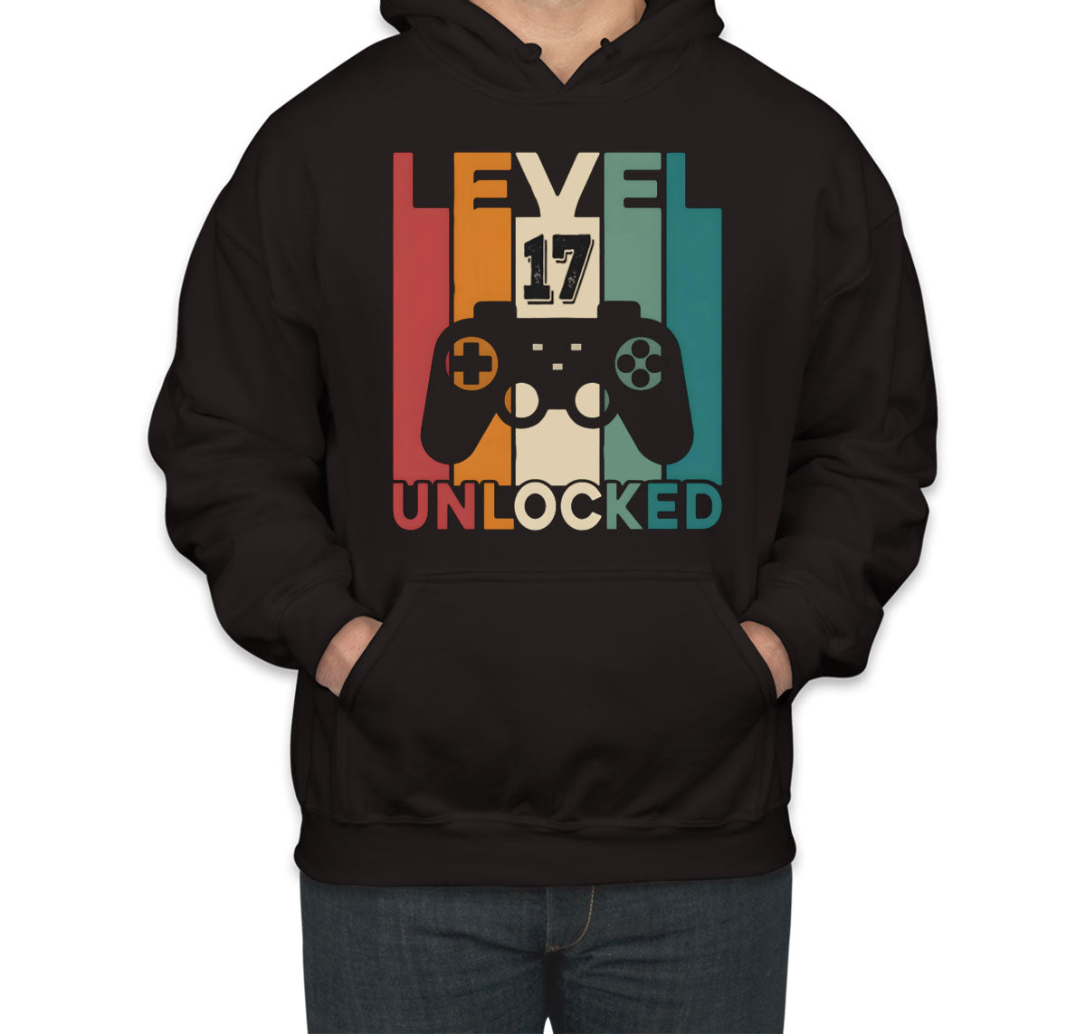 Level 17 Unlocked Gaming Birthday Unisex Hoodie
