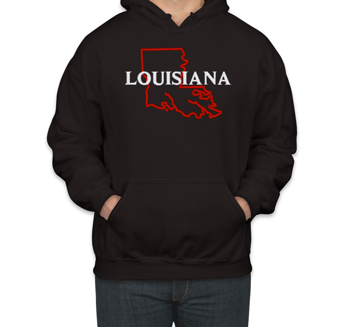 Louisiana Embroidered Unisex Hoodie