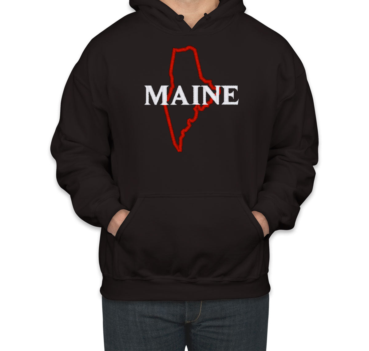 Maine Embroidered Unisex Hoodie