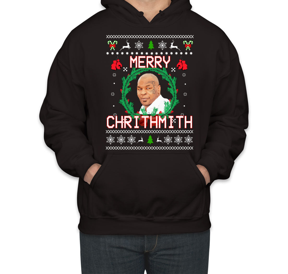 Merry Chrithmith Mike Tyson Ugly Unisex Hoodie