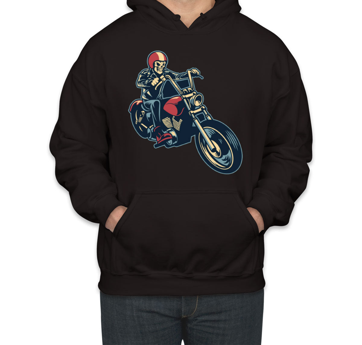Skull Motorcycle Moto Skull Unisex Hoodie