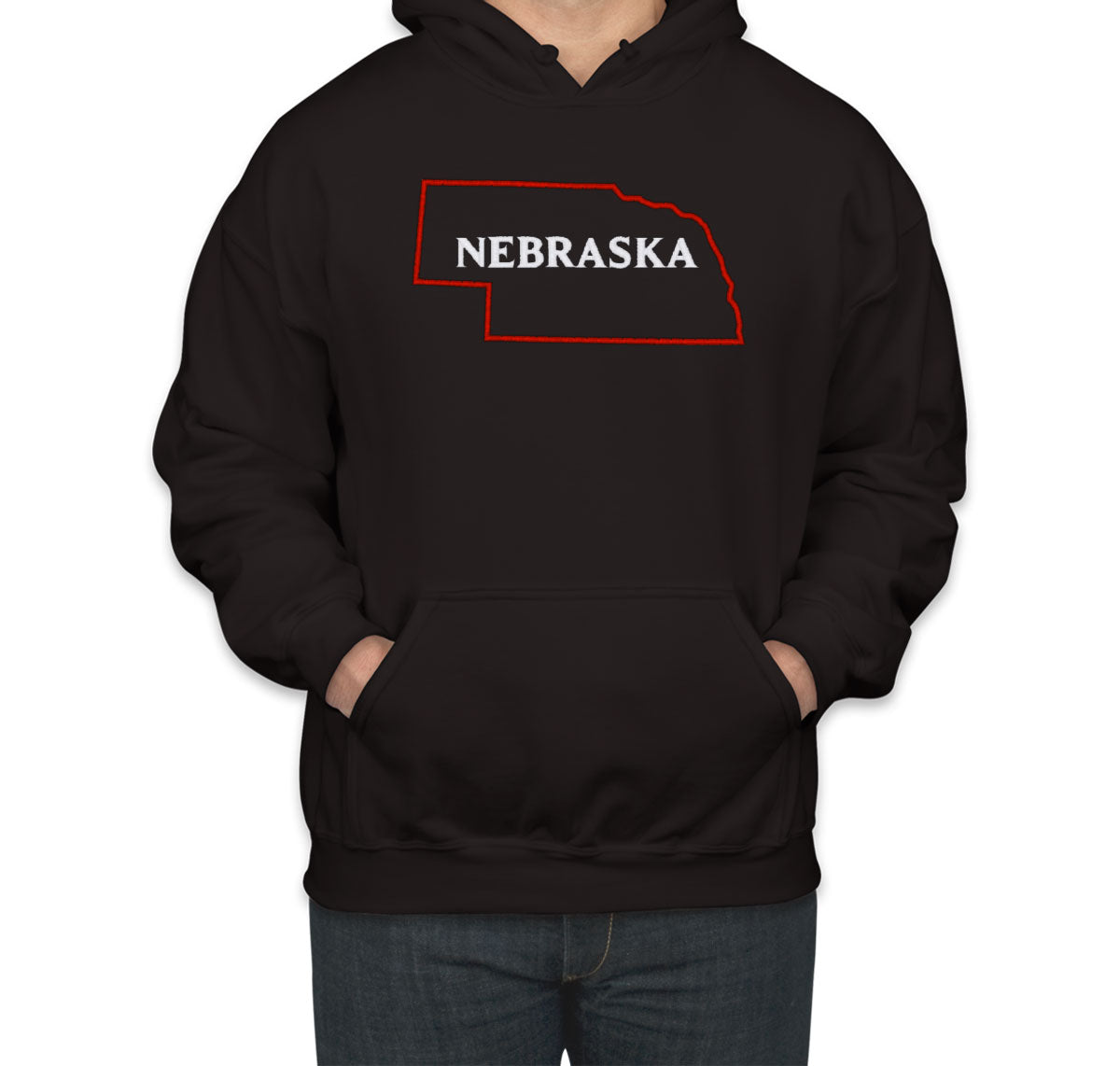 Nebraska Embroidered Unisex Hoodie