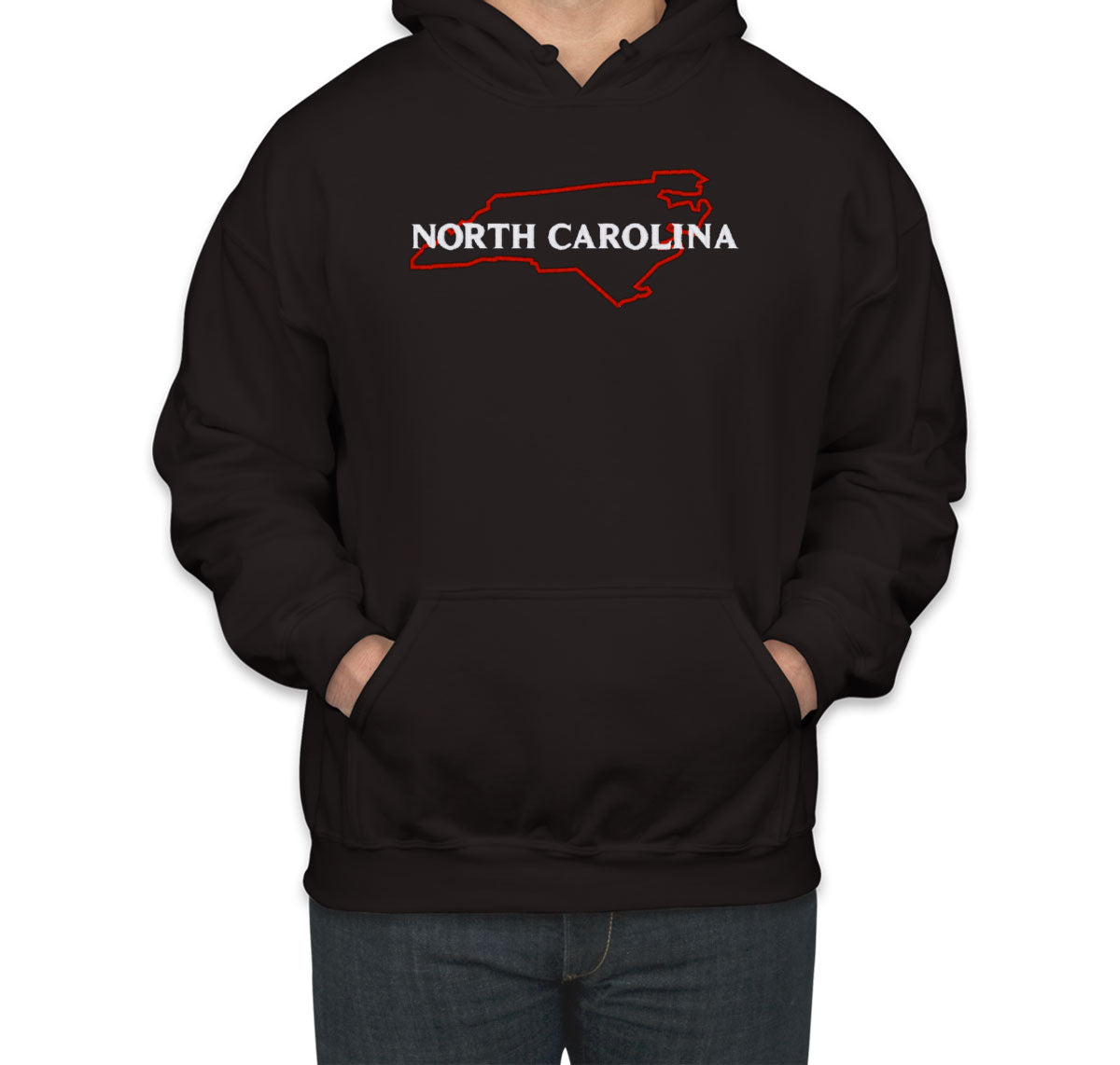 North Carolina Embroidered Unisex Hoodie