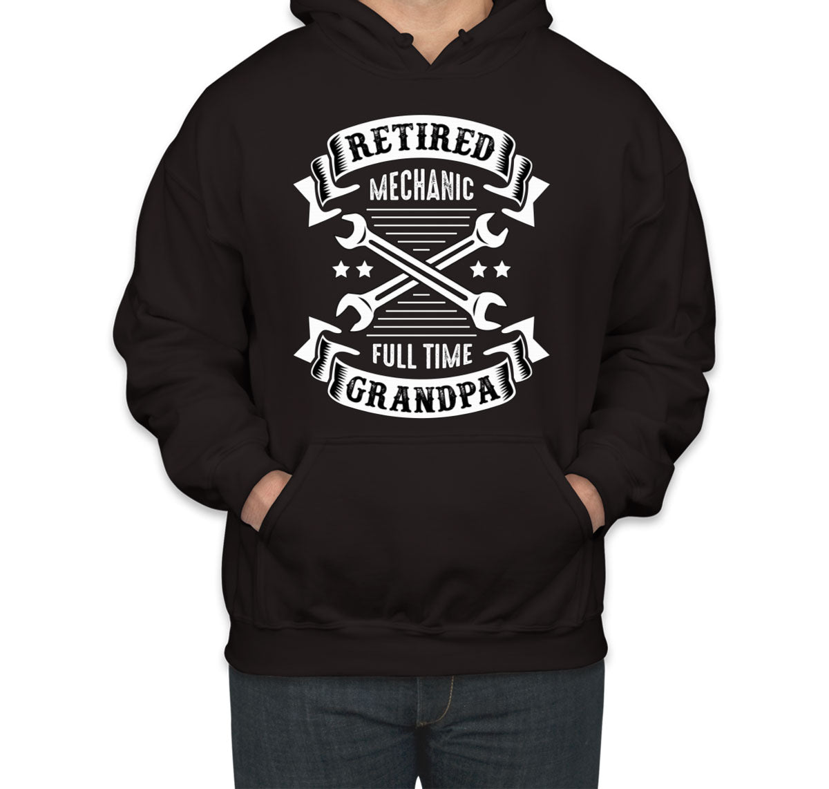 Retired Mechanic Full Time Grandpa Unisex Hoodie