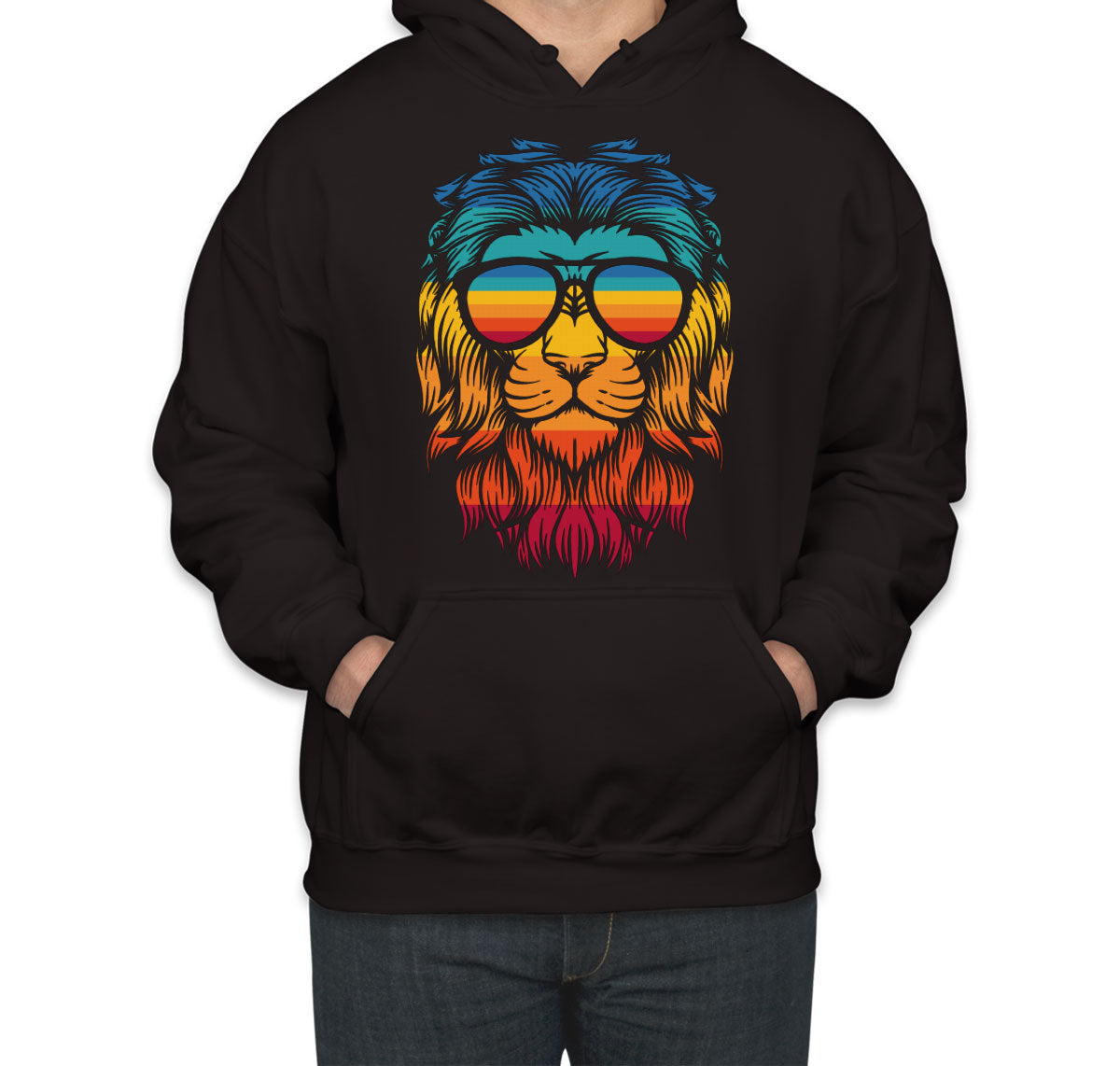 Retro Lion Head Unisex Hoodie