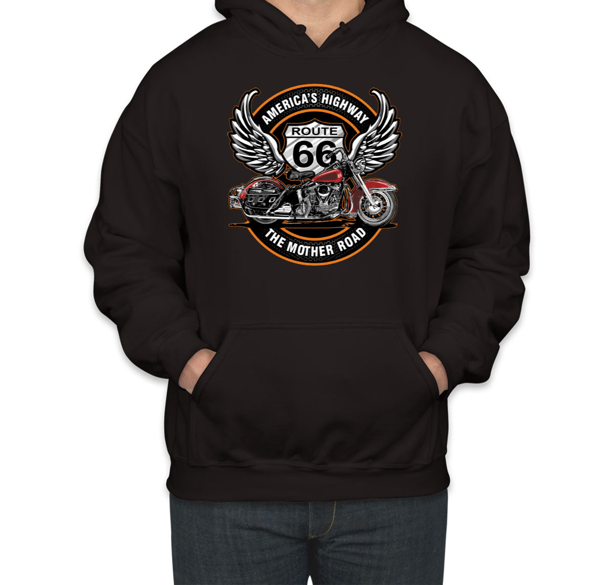 Route 66 The Mother Road Unisex Hoodie