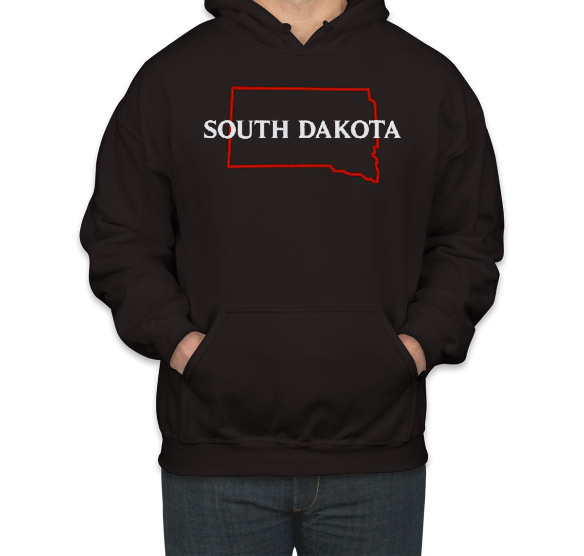 South Dakota Embroidered Unisex Hoodie